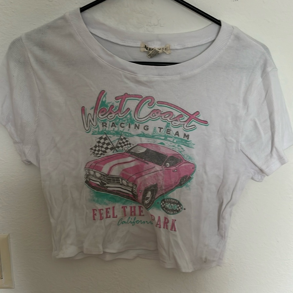 Size large crop top